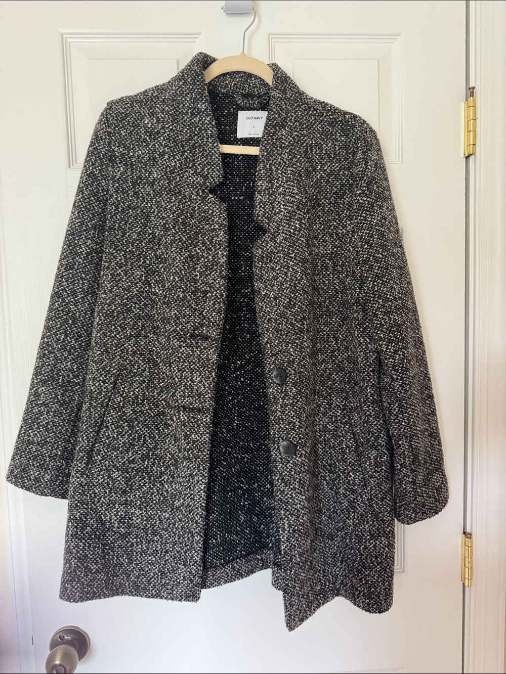 Old Navy Gray Speckled Coat